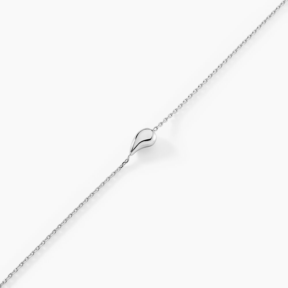 Bracelet Curve Argent Blanc - Bracelets chaînes Femme | Marc Orian