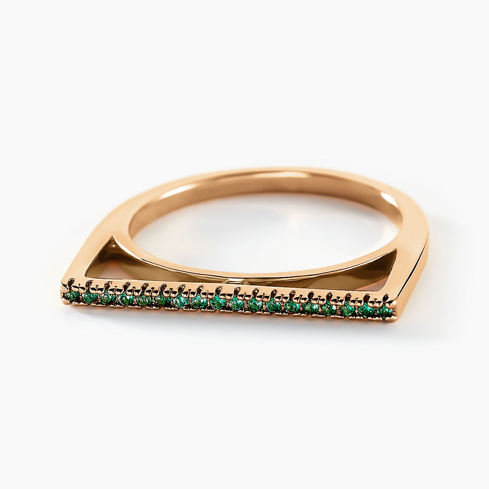 Bague Marika Plaqué Or Doré Pierre D'imitation - Bagues avec pierre Femme | Marc Orian