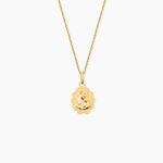 Pendentif Vierge Nuage Argent Dor&eacute; A L'Or 750/1000 - Bijoux fantaisie Femme | Marc Orian