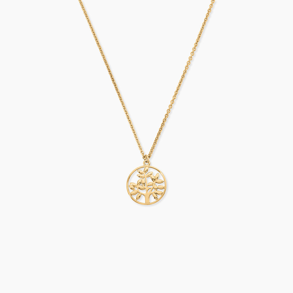 Collier Dahlila Argent Dor&eacute; A L'Or 750/1000 - Colliers ete Femme | Marc Orian