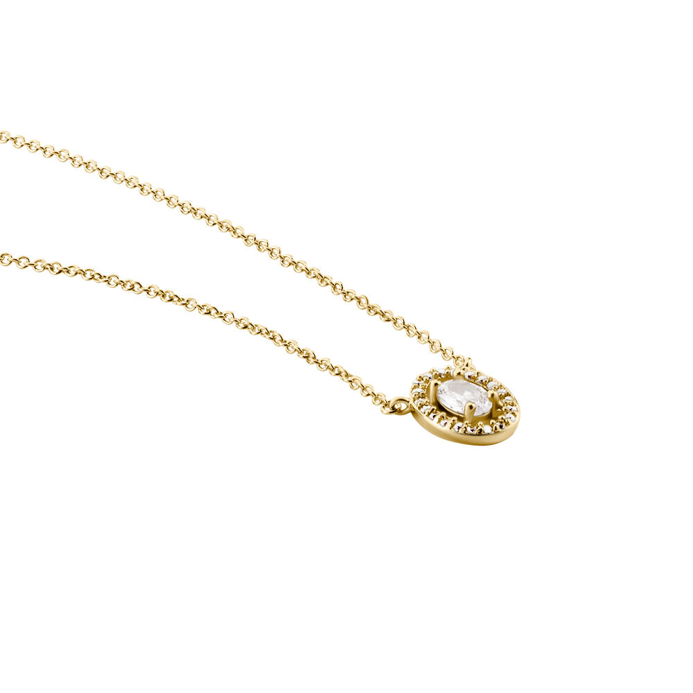 Collier Classical Plaqué Or Jaune Oxyde De Zirconium - Colliers avec pierres Femme | Marc Orian