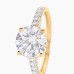 Bague Solitaire Terese Or Jaune Oxyde De Zirconium - Solitaires Femme | Marc Orian