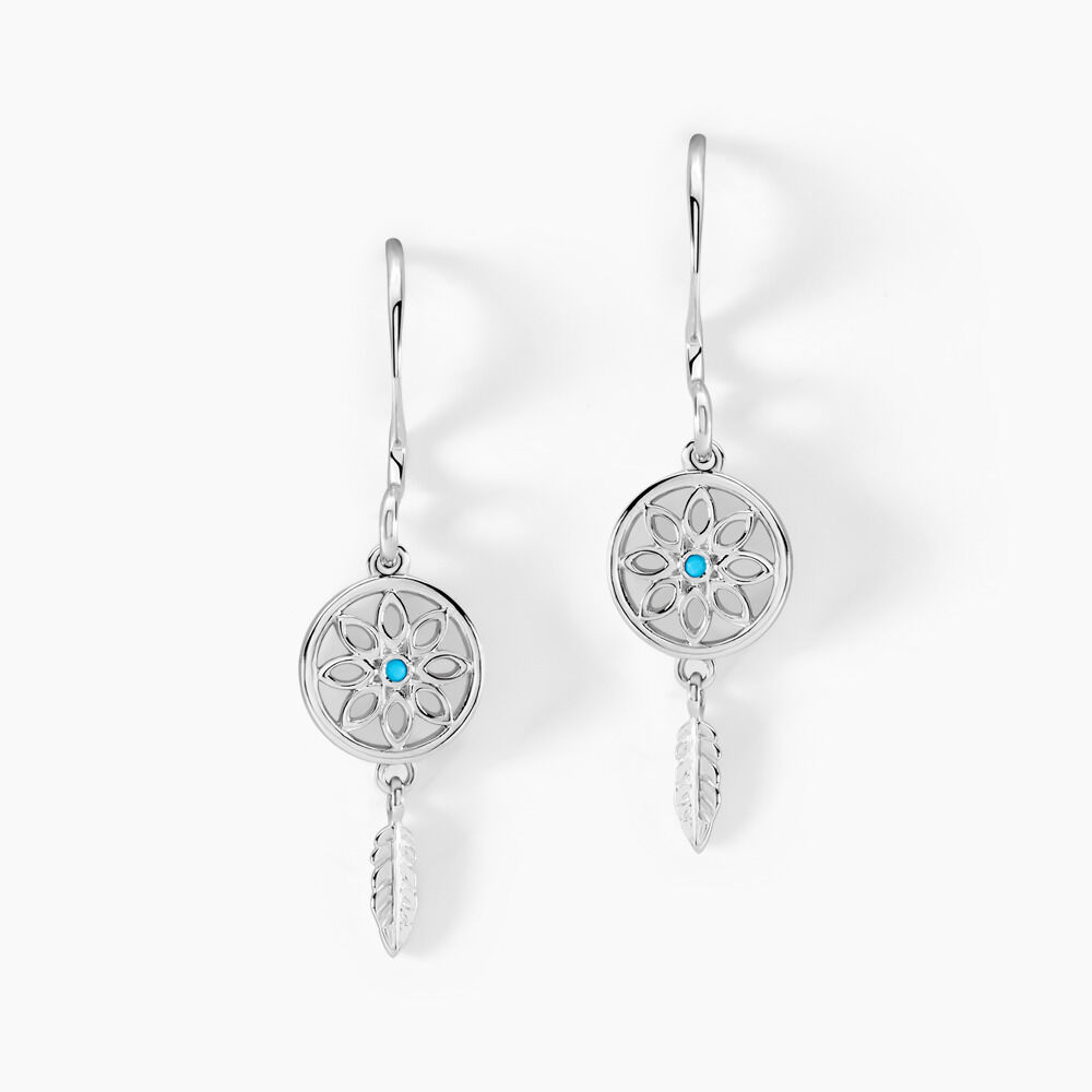 Créoles Islene Argent Blanc Oxyde De Zirconium - Créoles Femme | Marc Orian