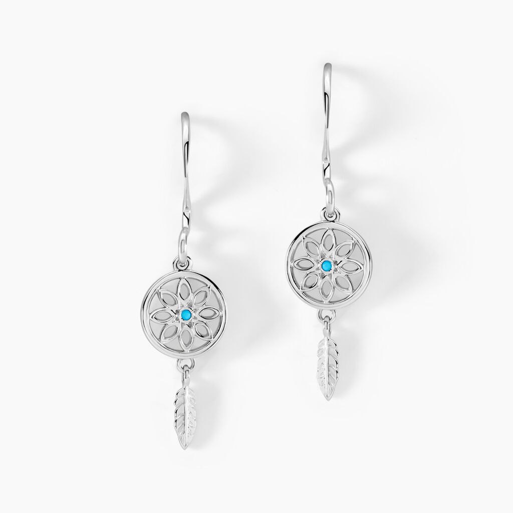 Créoles Islene Argent Blanc Oxyde De Zirconium - Créoles Femme | Marc Orian