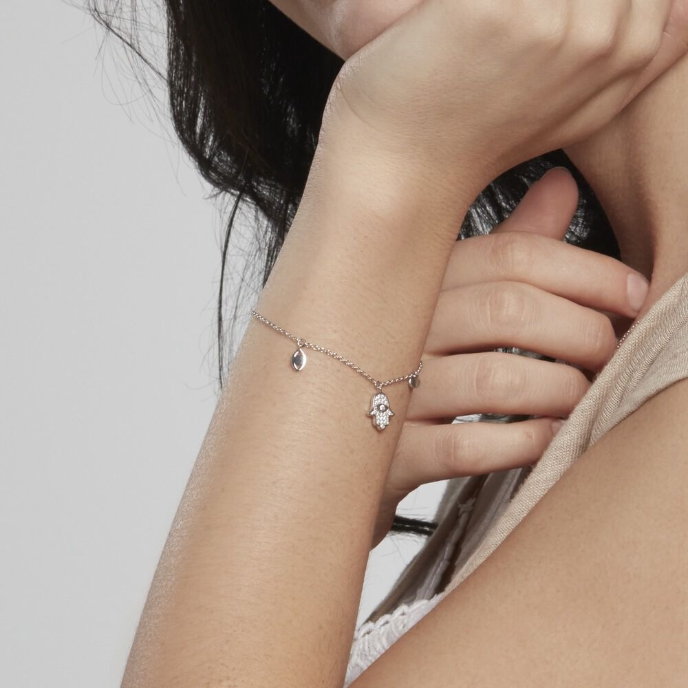 Bracelet Argent Basten Oxydes De Zirconium - Bracelets chaînes Femme | Marc Orian