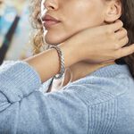 Bracelet Jonc Acier Blanc Alexandru - Bracelets joncs Femme | Marc Orian