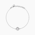 Bracelet Argent Blanc Justina Oxyde De Zirconium - Bracelets fantaisie Femme | Marc Orian