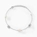 Bracelet Gaetane Argent Blanc Perle De Culture Oxyde De Zirconium - Bracelets Anneaux Entrelaces Femme | Marc Orian