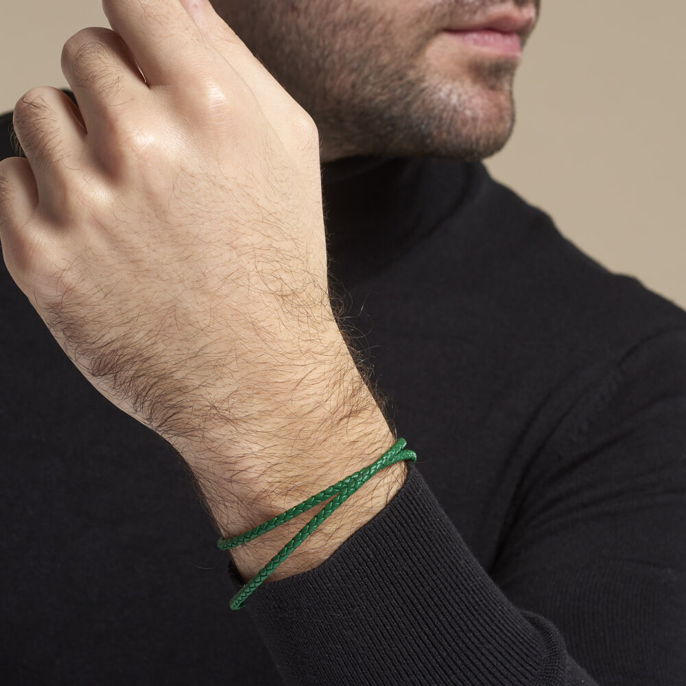 Bracelet Calvino Acier Blanc - Bracelets cuir Homme | Marc Orian