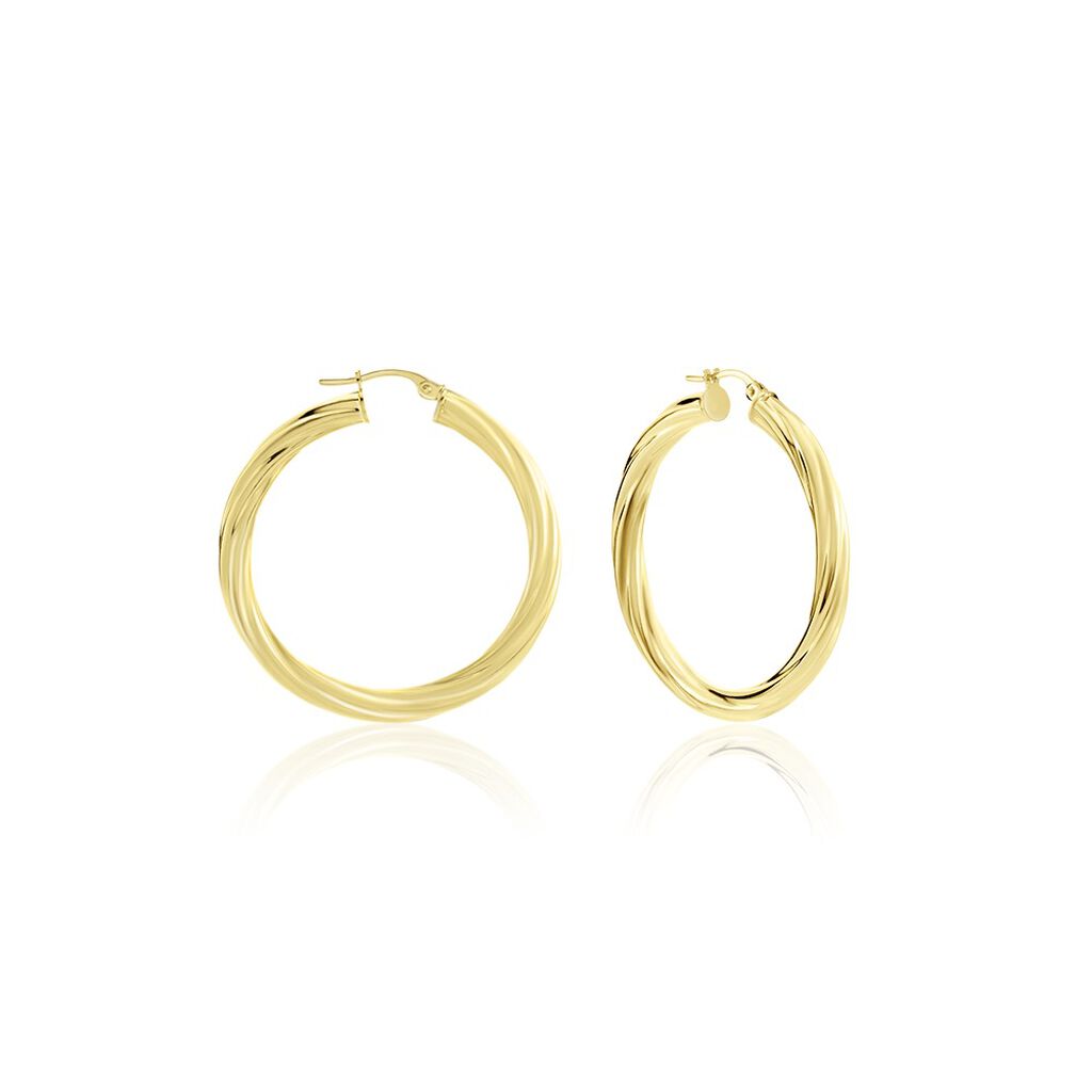 Cr&eacute;oles Or Jaune Torsad&eacute; - Cr&eacute;oles Femme | Marc Orian