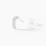 Boucles D'oreilles Puces Aglae Or Blanc Oxyde De Zirconium - Puces Femme | Marc Orian