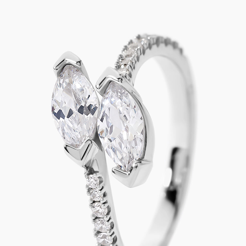 Bague Nevarte Argent Blanc Oxyde De Zirconium - Bijoux fantaisie Femme | Marc Orian