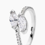 Bague Nevarte Argent Blanc Oxyde De Zirconium - Bijoux fantaisie Femme | Marc Orian