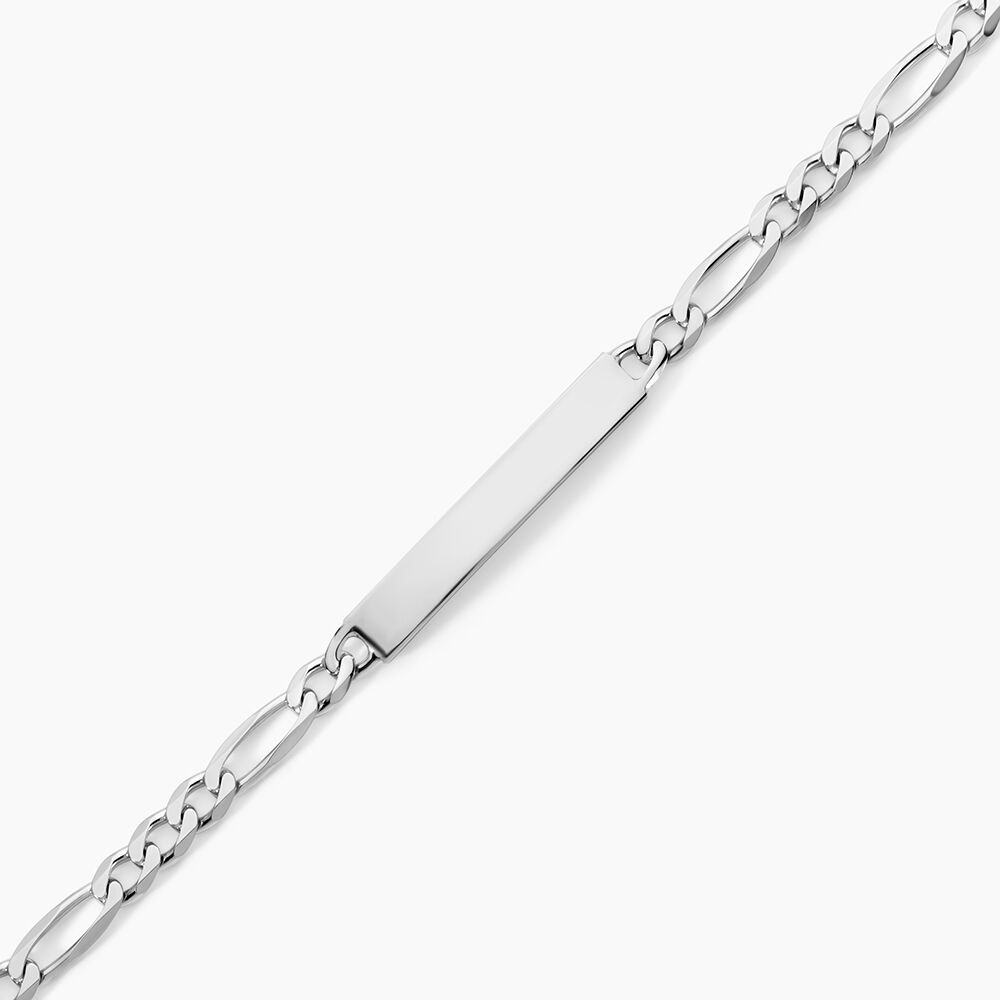 Bracelet Identit&eacute; Vivian Argent Blanc - Gourmettes Femme | Marc Orian