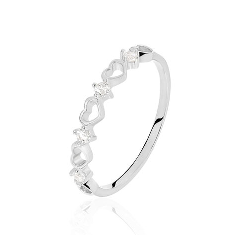 Bague Elonie Argent Blanc Oxyde De Zirconium - Bagues de promesse Femme | Marc Orian