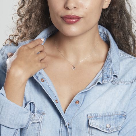 Collier Sileas Or Blanc Diamant - Colliers Femme | Marc Orian