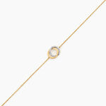 Bracelet Absolu Or Bicolore Diamant - Bracelets Anneaux Entrelaces Femme | Marc Orian