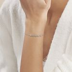 Bracelet Argent Blanc Hippolyta - Bracelets fantaisie Femme | Marc Orian