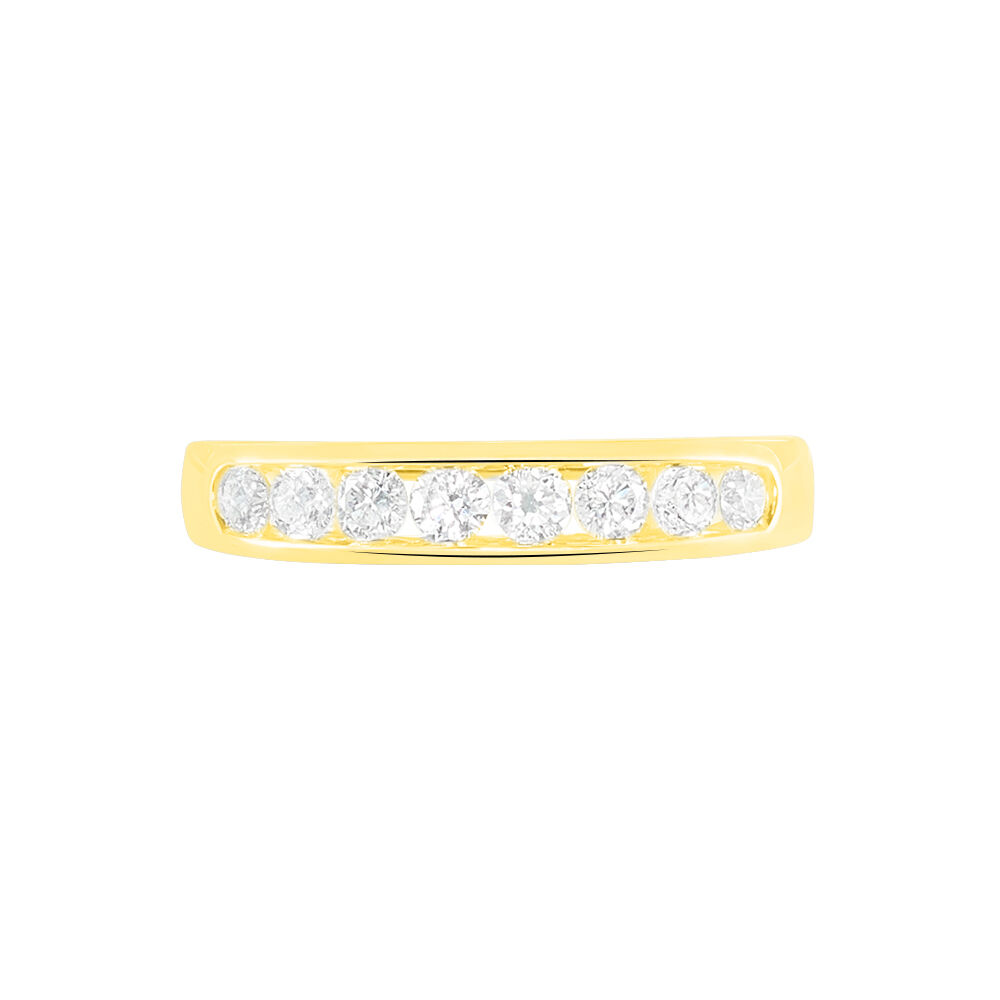 Alliance Giulia Or Jaune Diamant - Alliances avec pierres Femme | Marc Orian