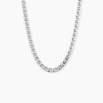 Cha&icirc;ne Piato Marine Argent Blanc - Chaines Homme | Marc Orian