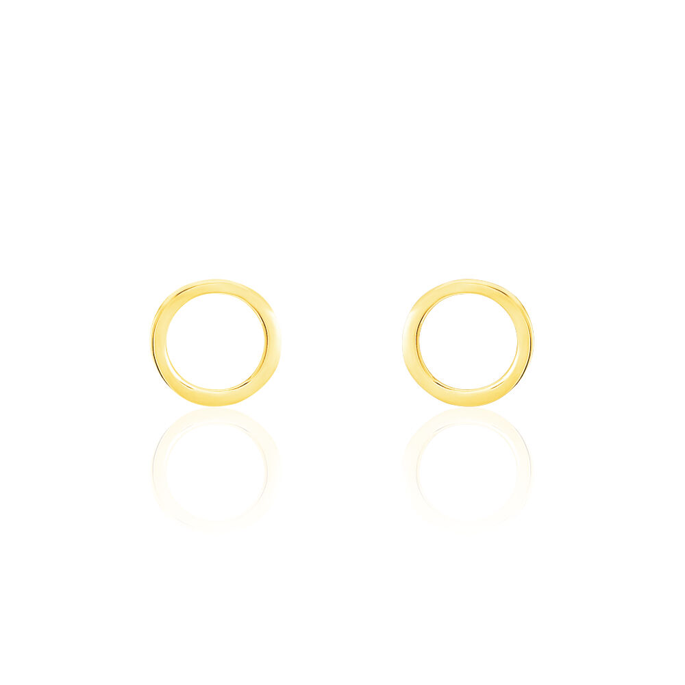Boucles D'oreilles Puces Berangere Cercle Or Jaune - Puces Femme | Marc Orian