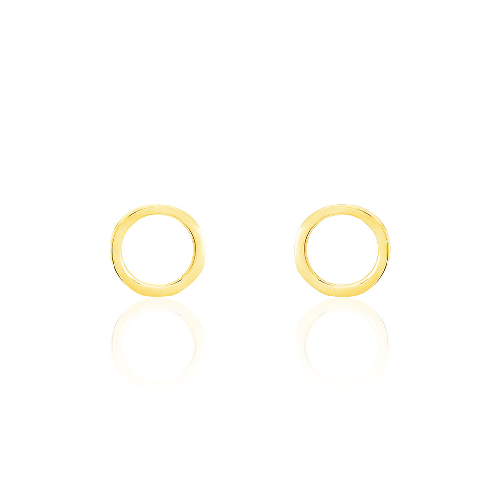 Boucles D'oreilles Puces Berangere Cercle Or Jaune - Puces Femme | Marc Orian