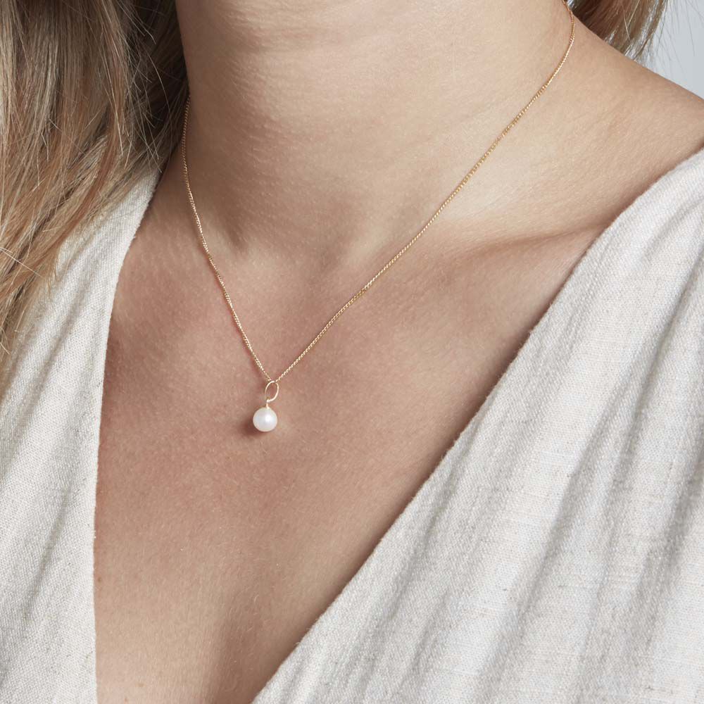 Pendentif Lenonie Or Jaune Perle De Culture - Parures de mariage Femme | Marc Orian