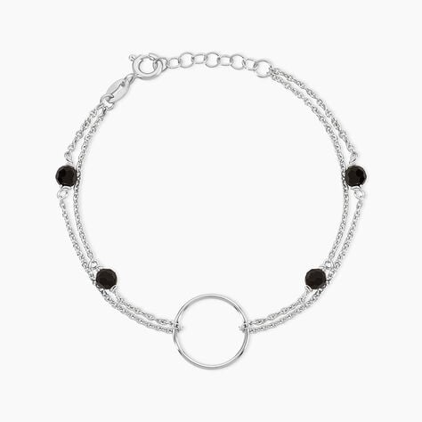 Bracelet Tamar Argent Blanc Pierre De Synthese - Bracelets fantaisie Femme | Marc Orian