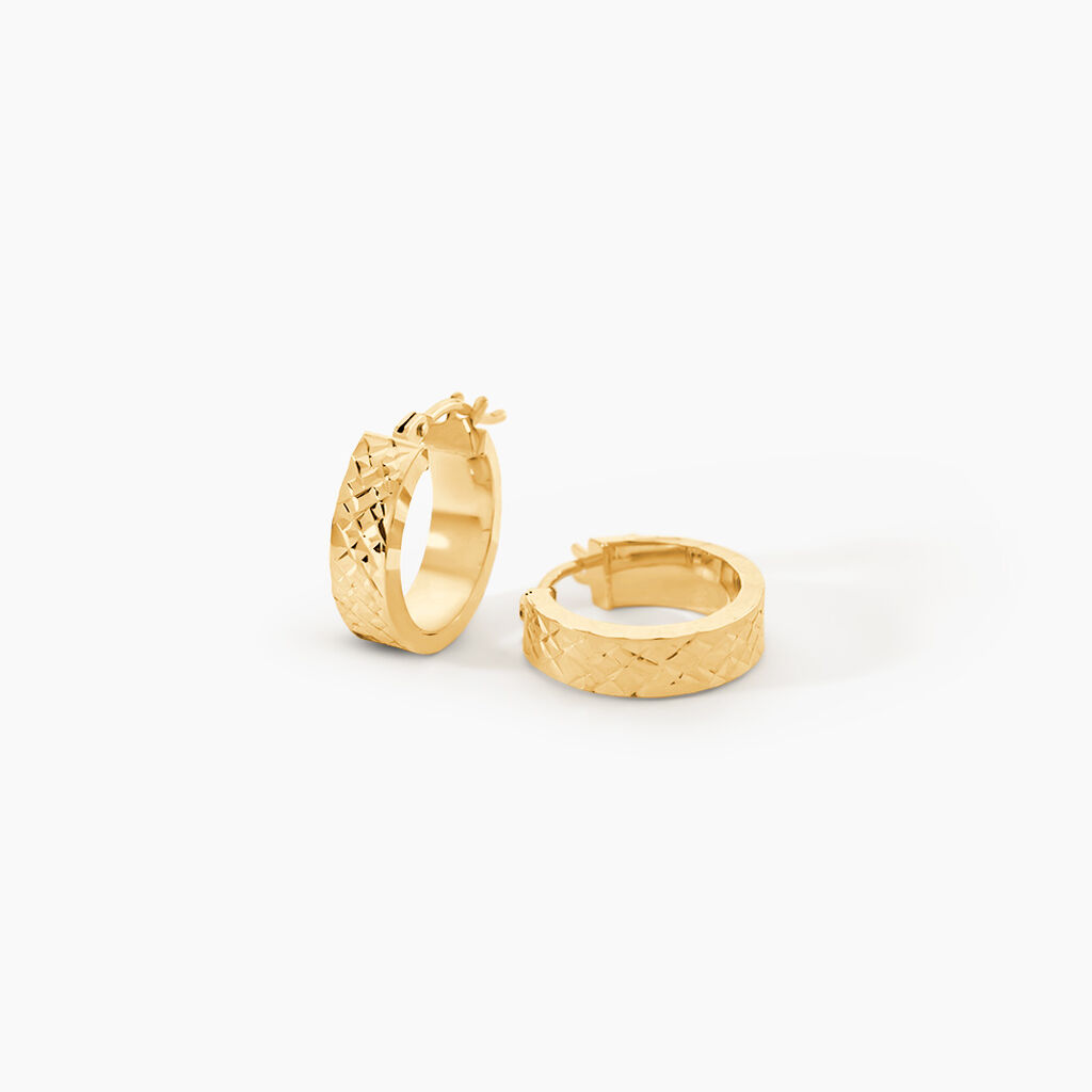 Cr&eacute;oles Gabriela Or Jaune - Cr&eacute;oles Femme | Marc Orian