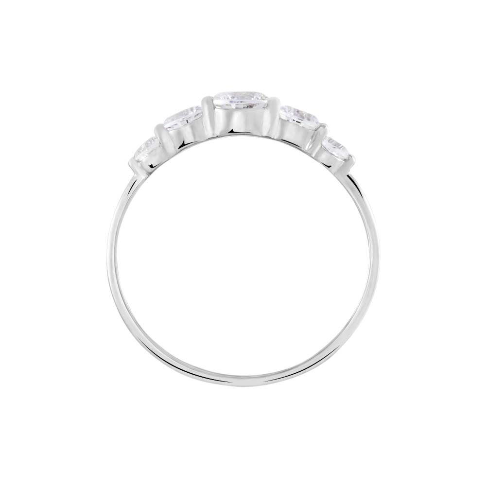 Bague Or Blanc Sibyllina Oxydes De Zirconium - Solitaires Femme | Marc Orian