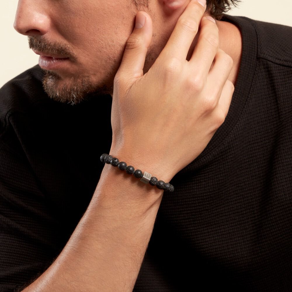 Bracelets Phebus Him Acier Blanc Lave - Bracelets Pierre Homme | Marc Orian