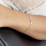 Bracelet Bartoumieu Argent Blanc Oxyde De Zirconium - Bracelets fantaisie Femme | Marc Orian