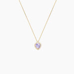 Collier Rosaline Or Jaune Amethyste Et Oxyde De Zirconium - Colliers avec pierres Femme | Marc Orian