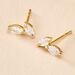 Boucles D'oreilles Puces Mix And Match Or Jaune Oxyde De Zirconium - Puces Femme | Marc Orian