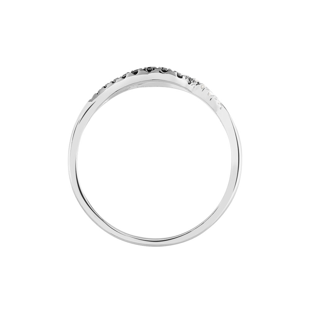 Bague Sculptural Or Blanc Diamant - Bagues pierres précieuses Femme | Marc Orian