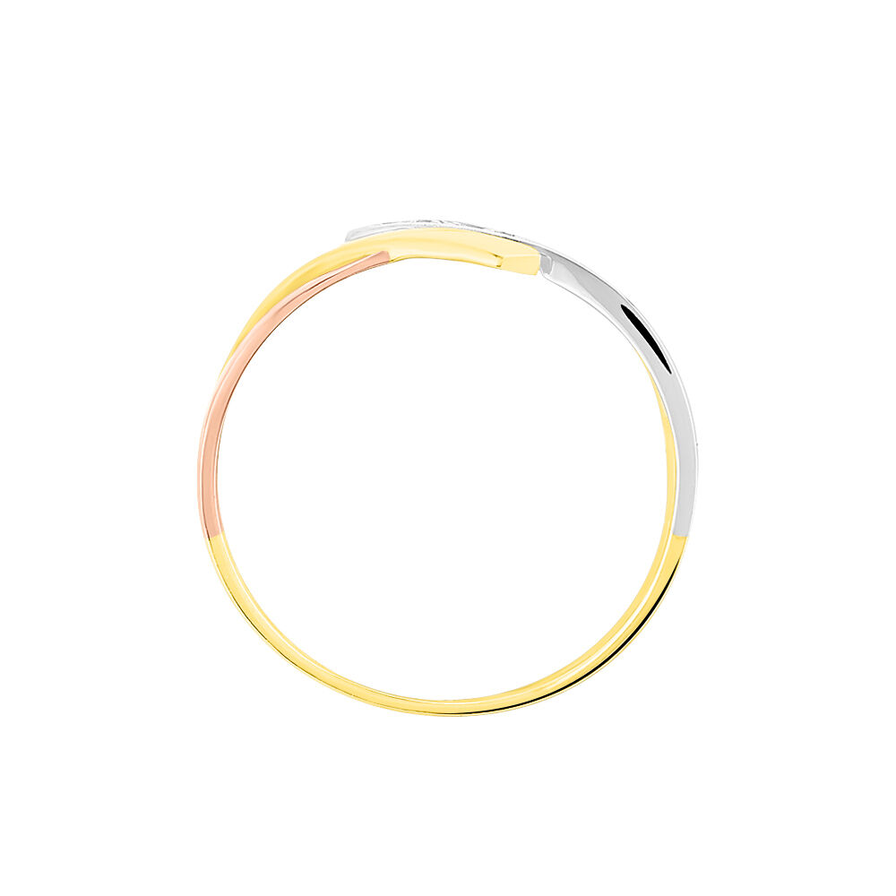 Bague Ainhoa Or Tricolore Diamant - Bagues pierres précieuses Femme | Marc Orian