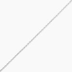 Cha&icirc;ne Claudine Maille For&ccedil;at Argent Blanc - Colliers fantaisie Femme | Marc Orian