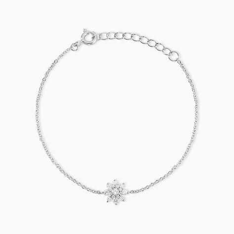 Bracelet Lorraine Argent Blanc Oxyde De Zirconium - Bracelets fantaisie Femme | Marc Orian