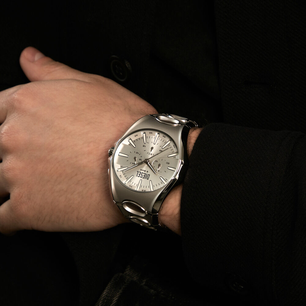 Montre Diesel D-Curve Argent&eacute; - Montres &eacute;tanches Homme | Marc Orian