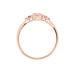 Bague Rainbow Argent Rose Oxyde De Zirconium - Solitaires Femme | Marc Orian