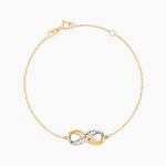 Bracelet Lyasa Infini Diamante Or Bicolore - Bracelets cha&icirc;nes Femme | Marc Orian