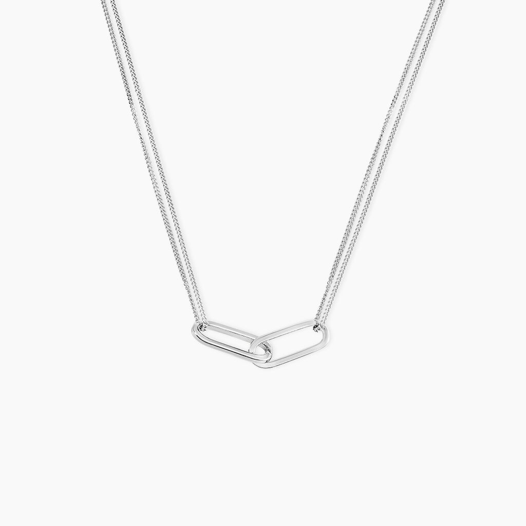 Collier Andrea Argent Blanc - Colliers fantaisie Femme | Marc Orian