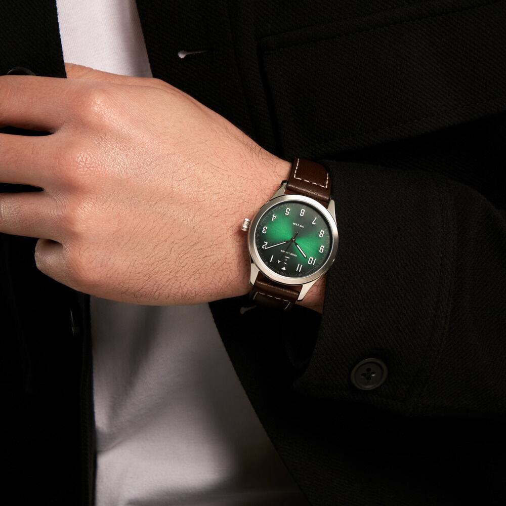 Montre Pierre Lannier Aviateur Vert - Montres &eacute;tanches Homme | Marc Orian