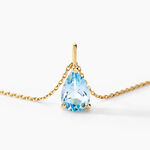 Collier Goutte Or Jaune Topaze - Colliers avec pierres Femme | Marc Orian