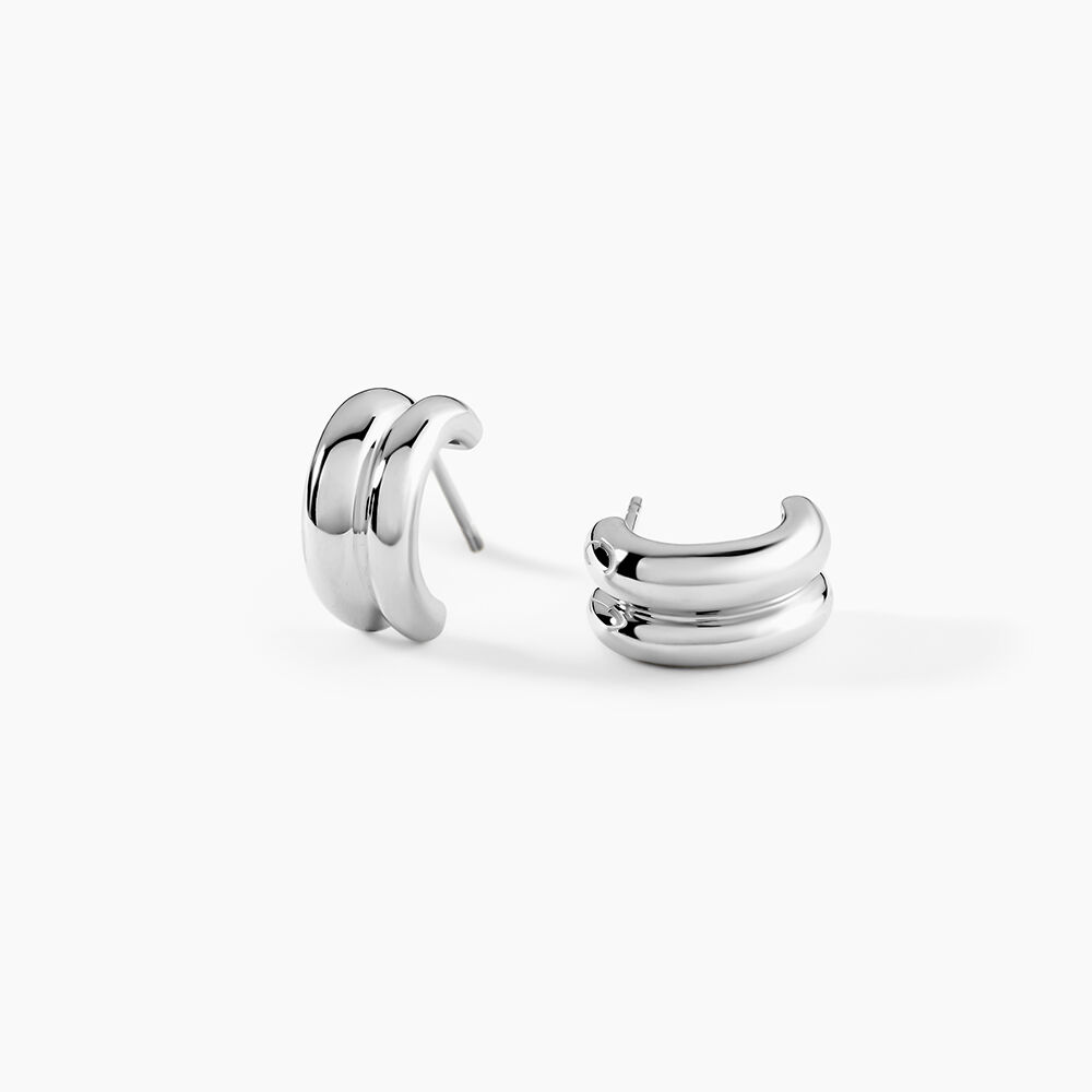 Cr&eacute;oles Poly Argent Blanc - Cr&eacute;oles Femme | Marc Orian