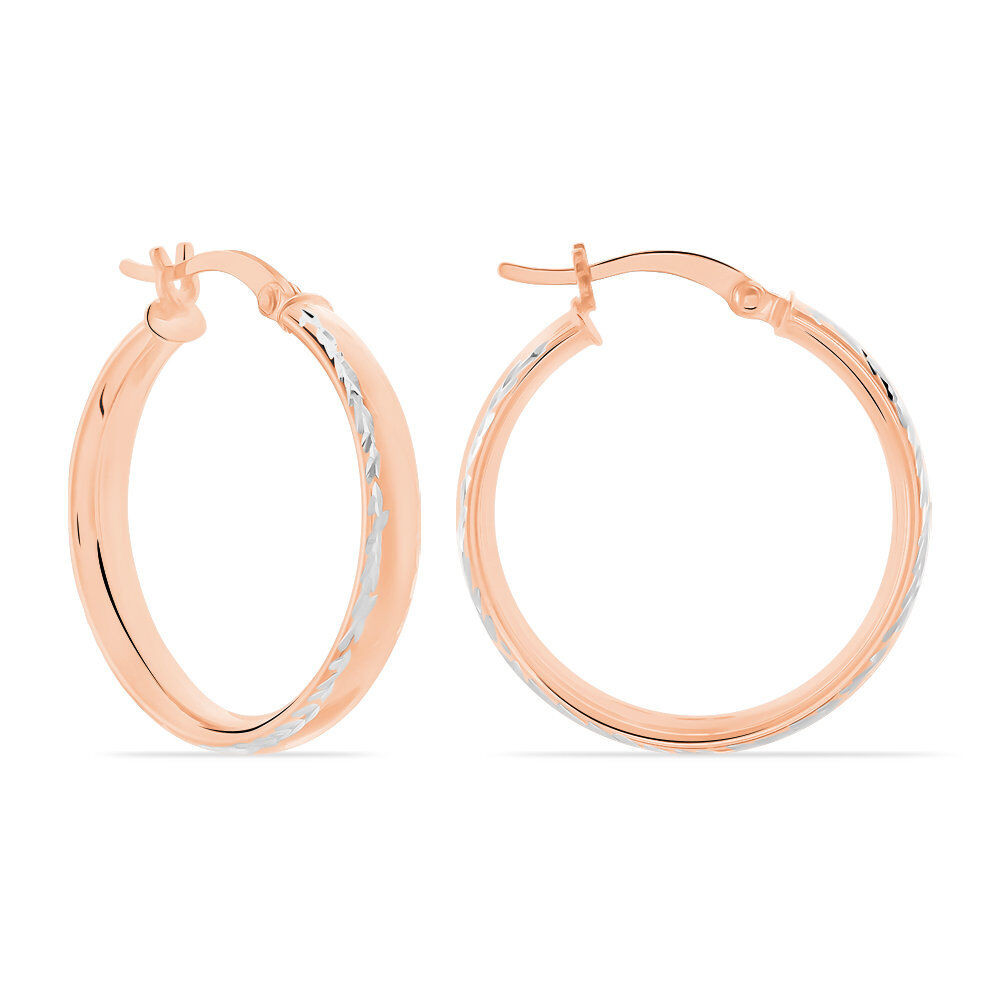 Créoles Argent Rose Ava - Créoles Femme | Marc Orian