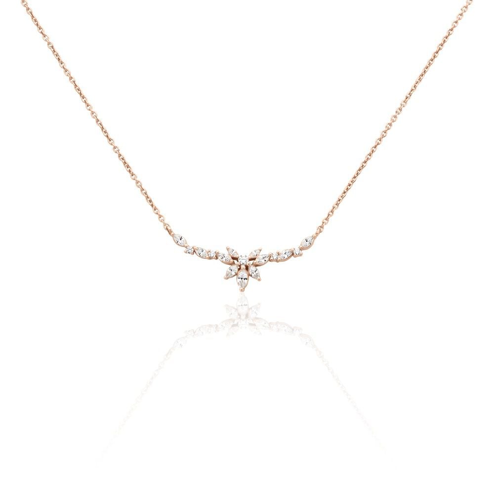 Collier Davena Argent Rose Oxyde De Zirconium - Colliers avec pierres Femme | Marc Orian