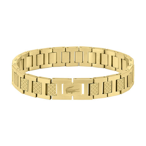 Bracelet Lacoste Metropole Acier Jaune - Bracelets cha&icirc;nes Homme | Marc Orian
