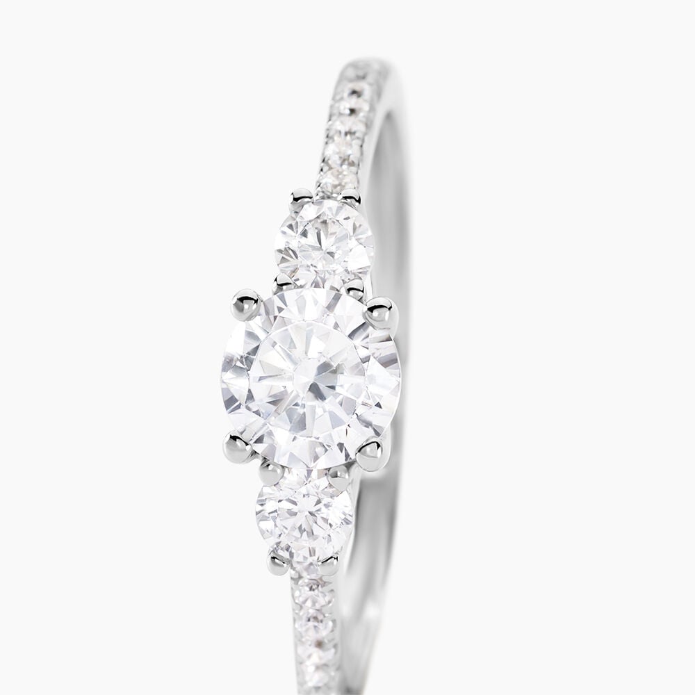Bague Mallory Argent Blanc Oxyde De Zirconium - Bagues fiançailles Femme | Marc Orian