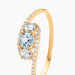 Bague Chloe Or Jaune Topaze Et Oxyde De Zirconium